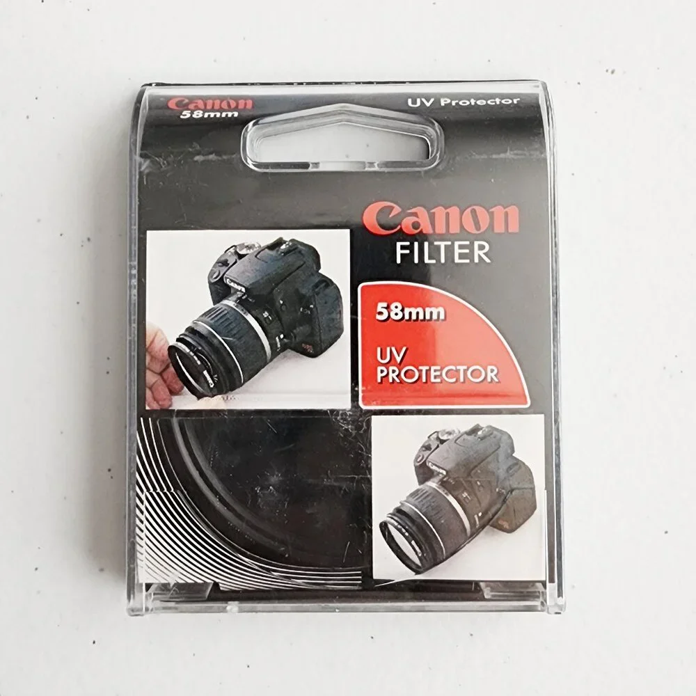 CANON Filter 58mm UV Protector Quantaray C-P.L. Lens Filter for SLR Lenses